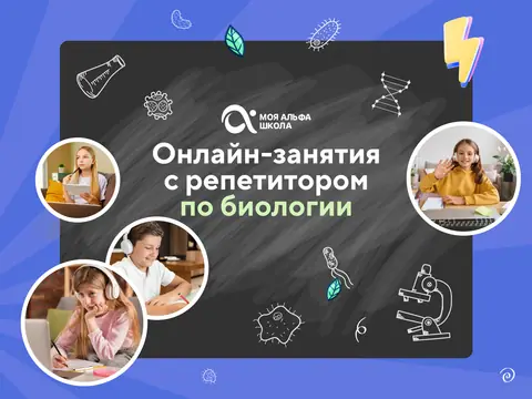 Онлайн-занятия с репетитором по биологии — myalfaschool.ru